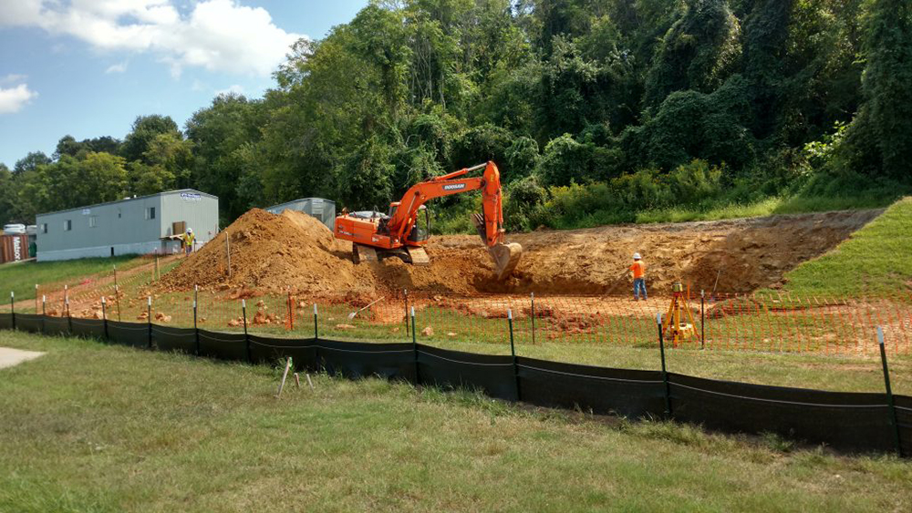 Excavation for the New Biological Odor Scrubber